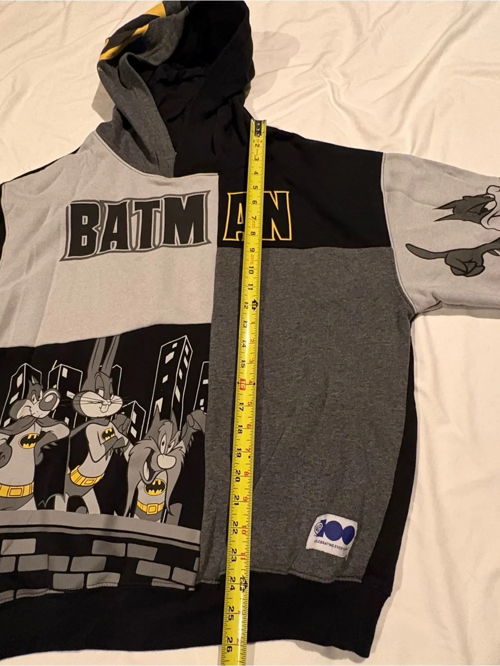 Looney Tunes x Batman Men's Graphic Hoodie Pullover  Size M(38-40)